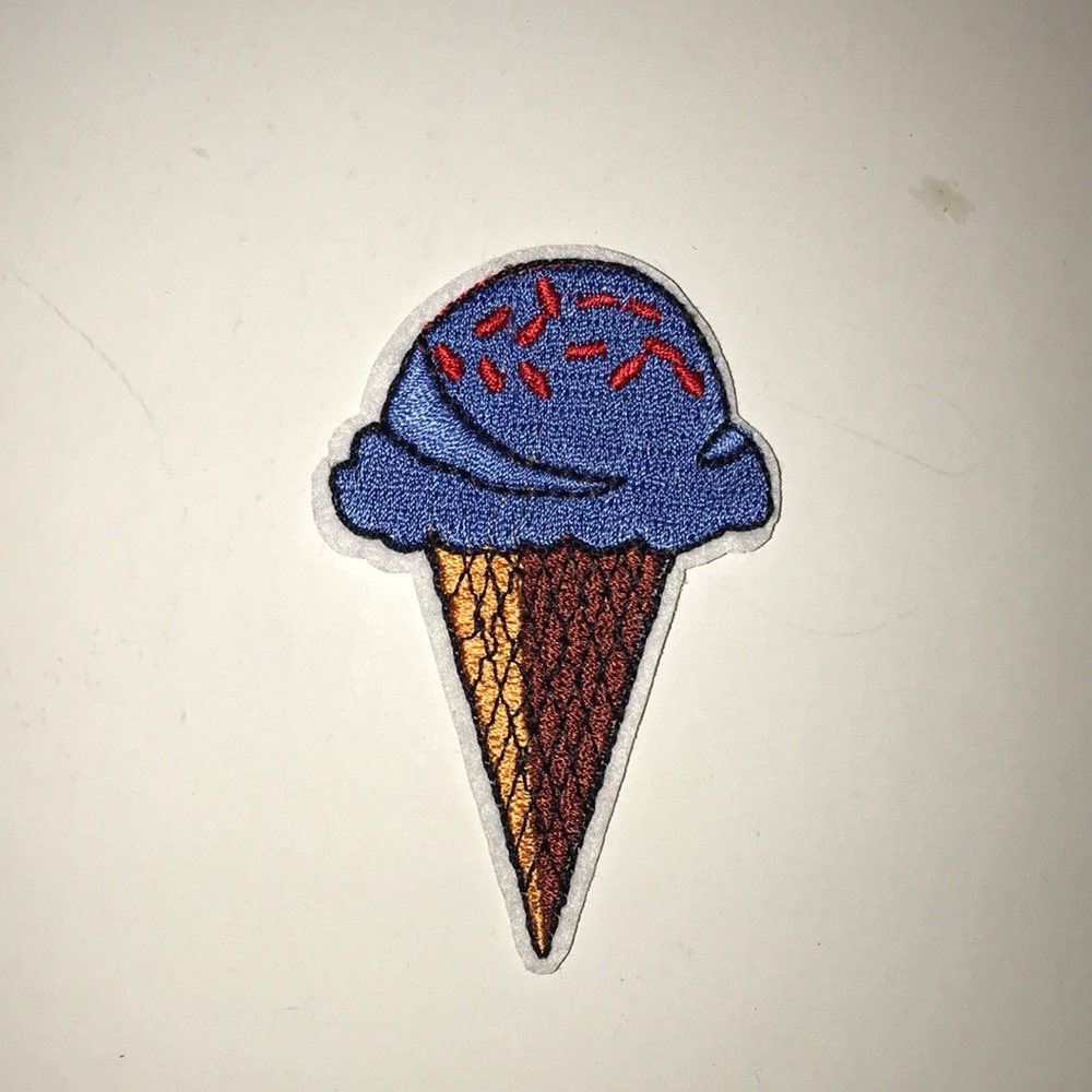 Blue Ice Cream Iron on Patch 🧡 Accepting Offers
